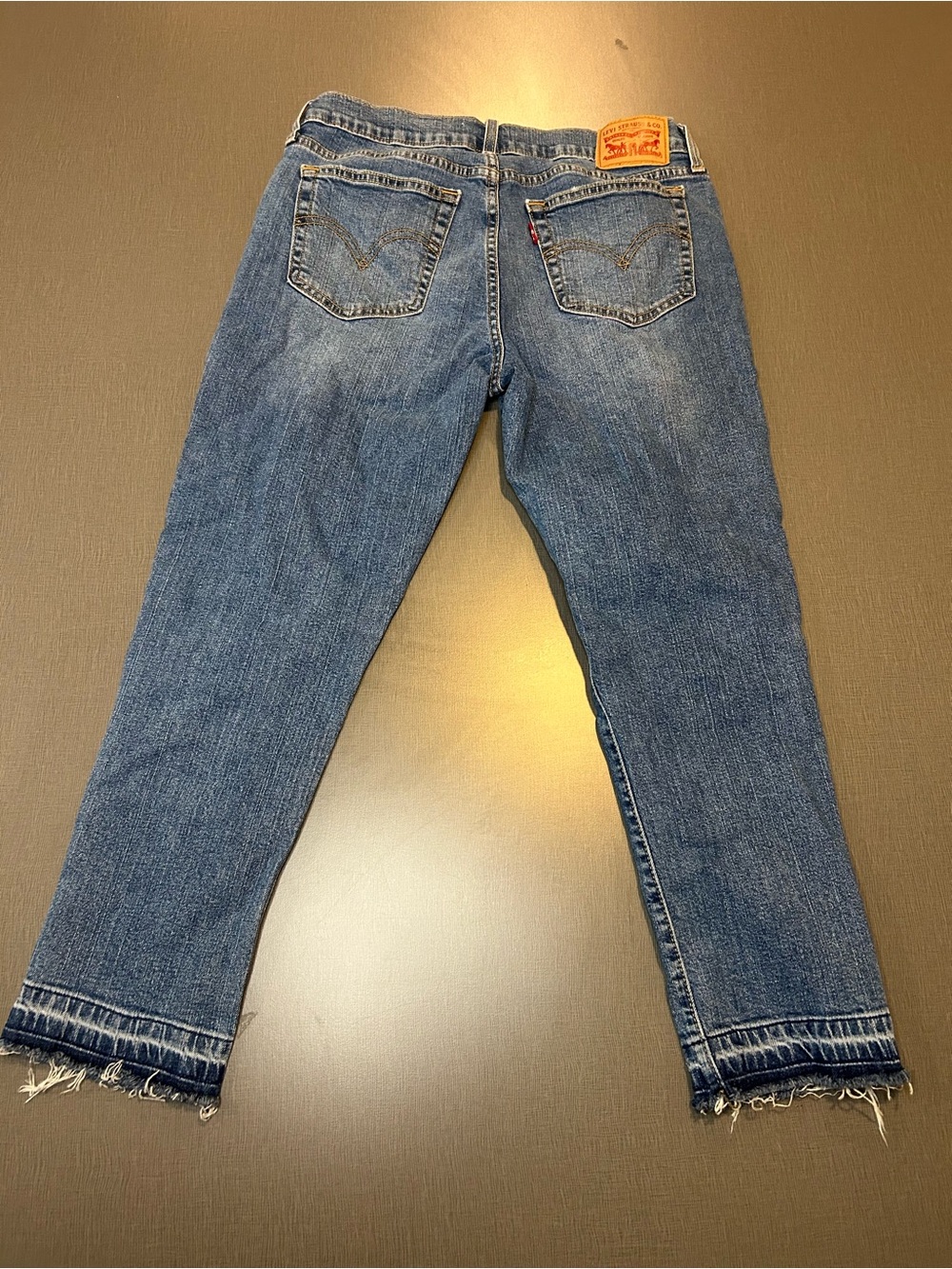 Levi's Women’s Boyfriend Ripped Blue Jeans 28